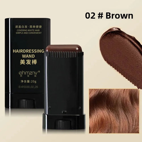 Temporary Hair Color Stick Long-Lasting Fast Cover Easy to Apply Hair and Beard Dye Penfor Root Touch-Ups and Color Corrections