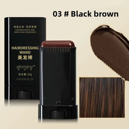 Temporary Hair Color Stick Long-Lasting Fast Cover Easy to Apply Hair and Beard Dye Penfor Root Touch-Ups and Color Corrections